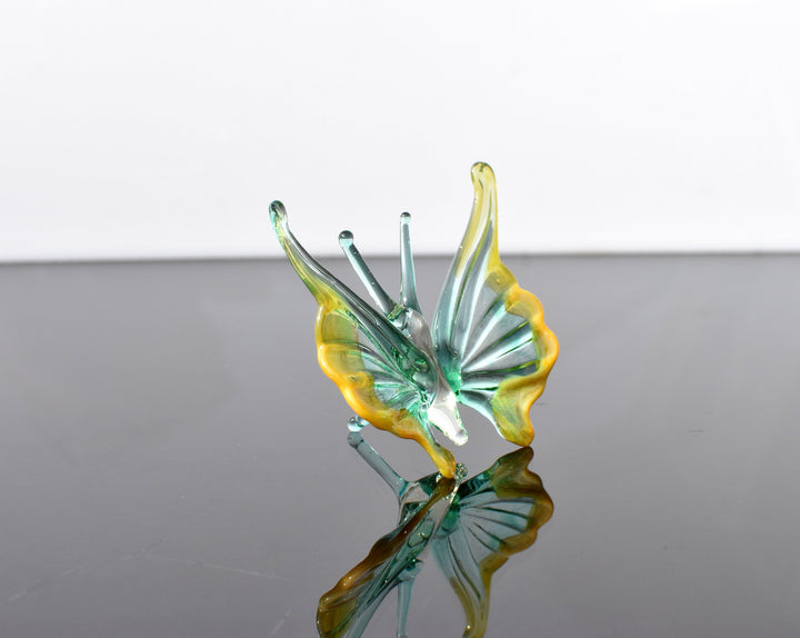 Handmade Green Glass Butterfly