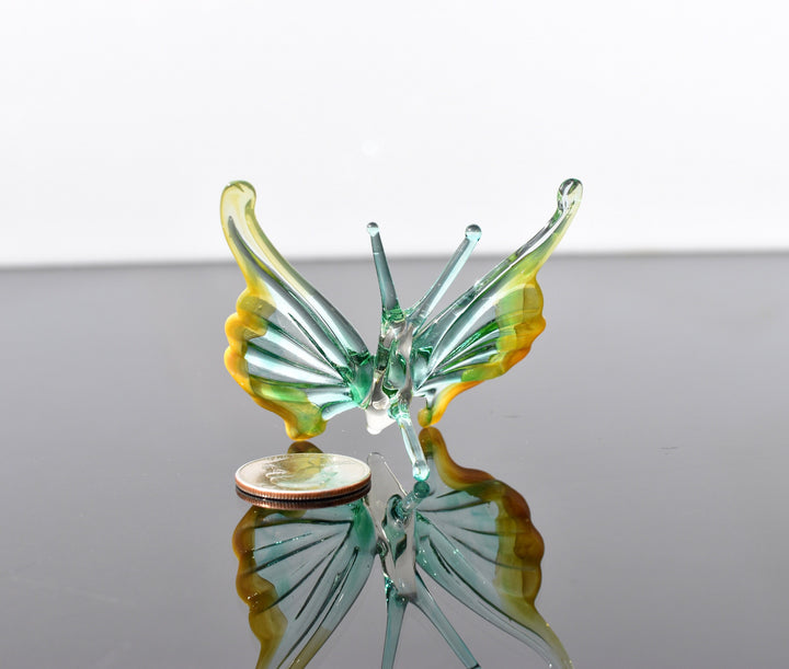 Handmade Green Glass Butterfly
