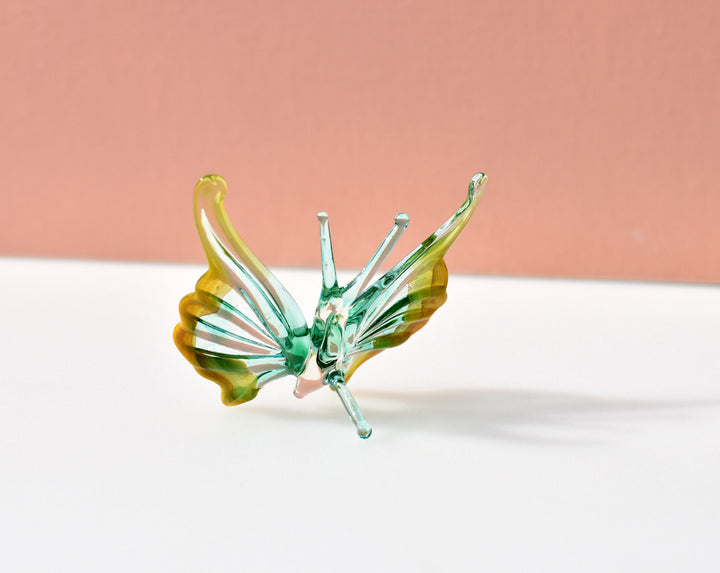 Handmade Green Glass Butterfly