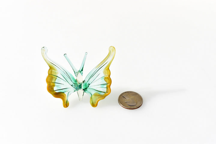 Handmade Green Glass Butterfly